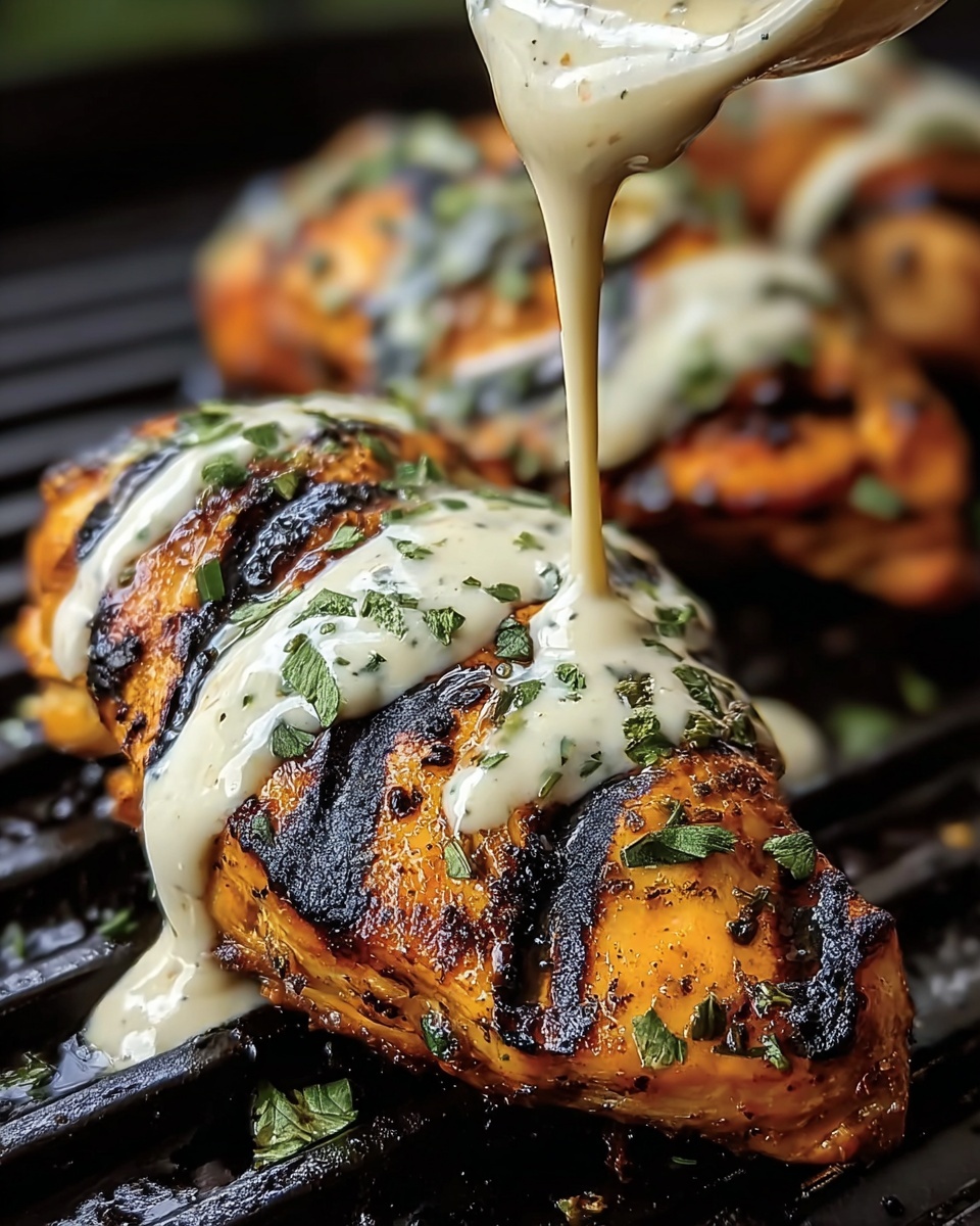 Cajun Grilled Chicken with Alabama White Sauce Recipe - Recipe Image