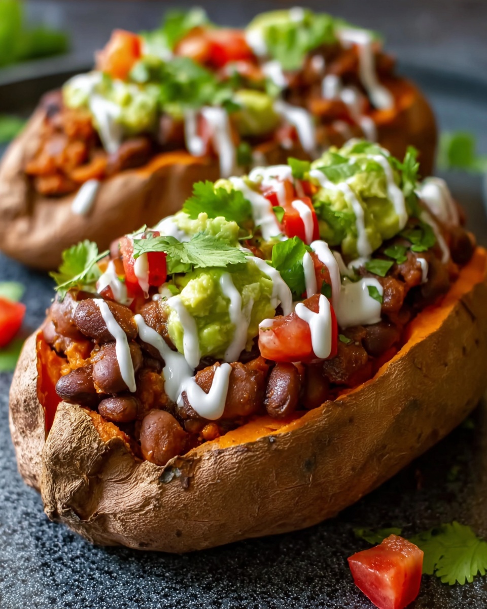 Taco Stuffed Sweet Potatoes Recipe - Recipe Image