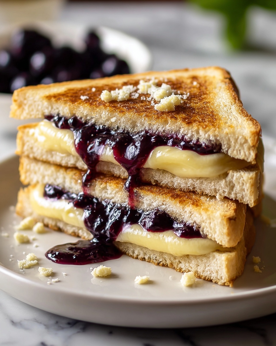 Balsamic Blackberry Bliss Grilled Cheese Recipe - Recipe Image