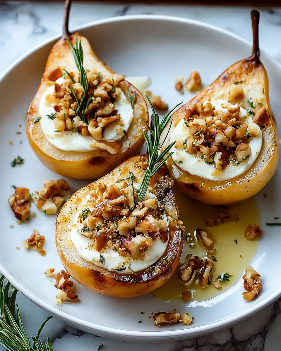 Elegant Blue Cheese Stuffed Pears Recipe - Recipe Image