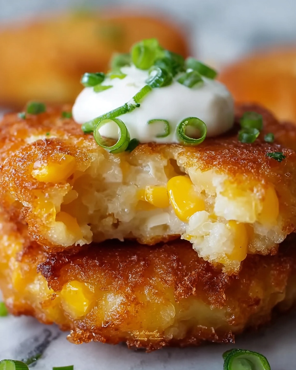 Crispy Corn Fritters with Green Onions and Parsley Recipe - Recipe Image