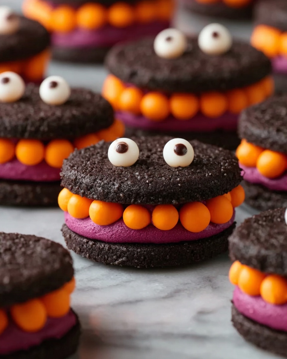 Chocolate Monster Halloween Cookies Recipe - Recipe Image