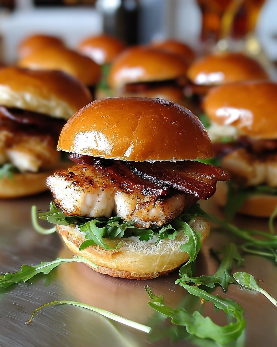 Sweet & Savory Maple Chicken Beef Bacon Sliders Recipe - Recipe Image