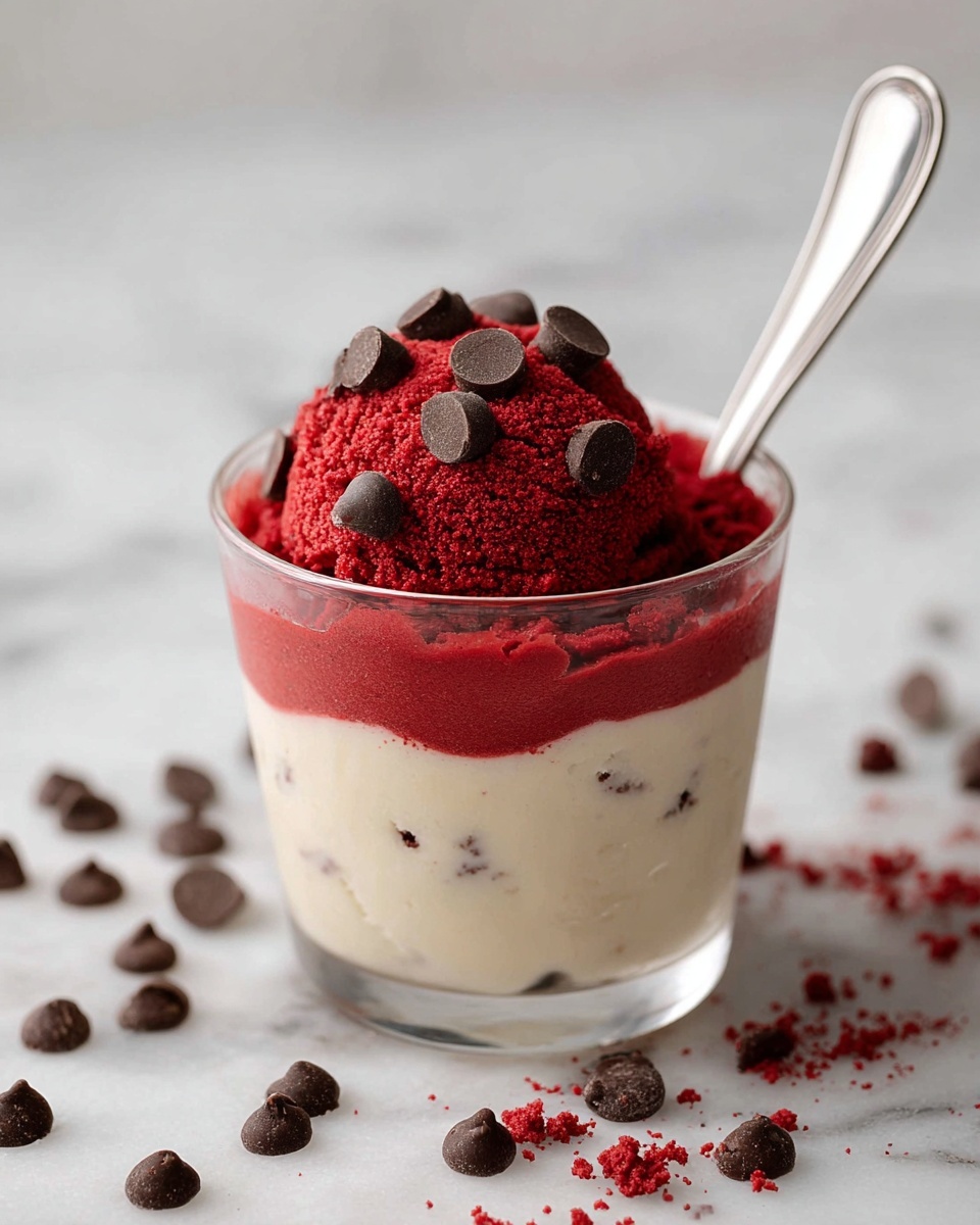 Edible Red Velvet Cookie Dough: A Deliciously Safe Treat to Satisfy Your Cravings Recipe - Recipe Image
