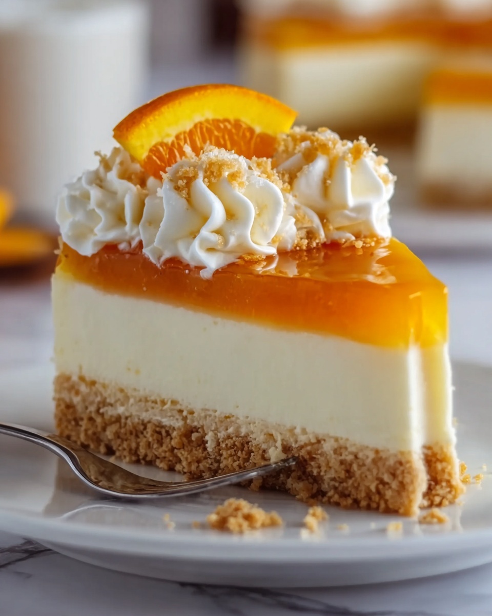A Slice of Sunshine: Orange Cream Cheesecake Recipe - Recipe Image