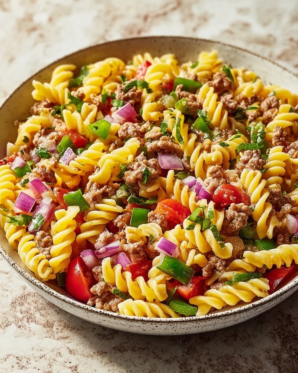Taco Pasta Salad Recipe - Recipe Image