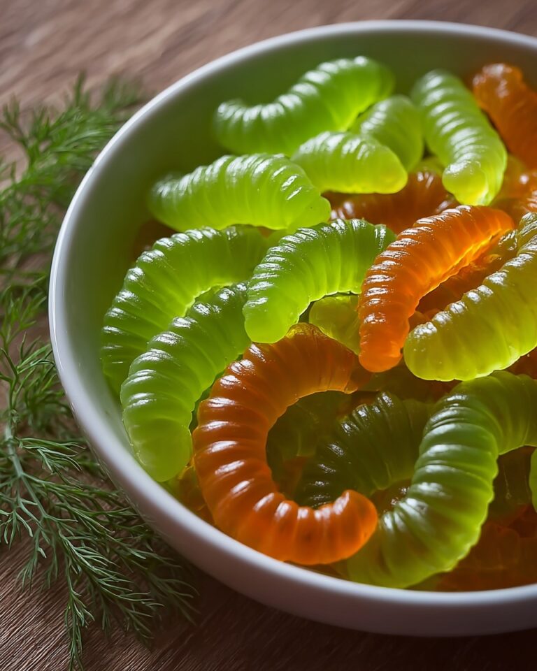 Homemade Dill Pickle Gummy Worms Recipe