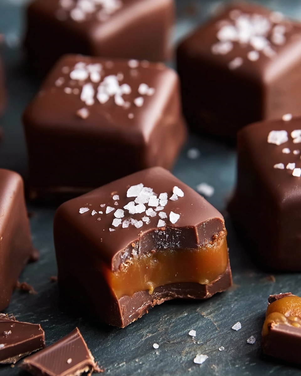 Homemade Chocolate Caramels Recipe - Recipe Image