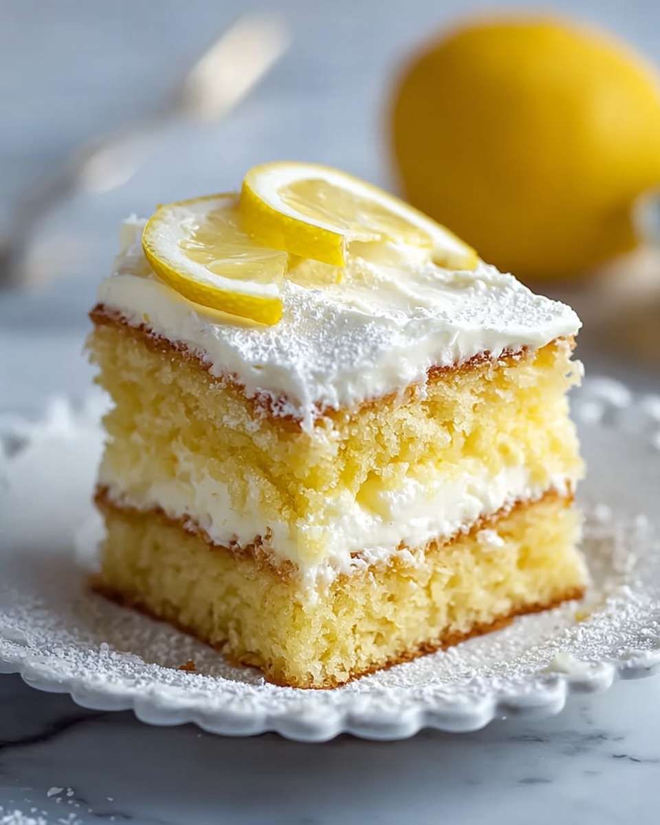 Lemon Gooey Butter Cake Recipe - Recipe Image