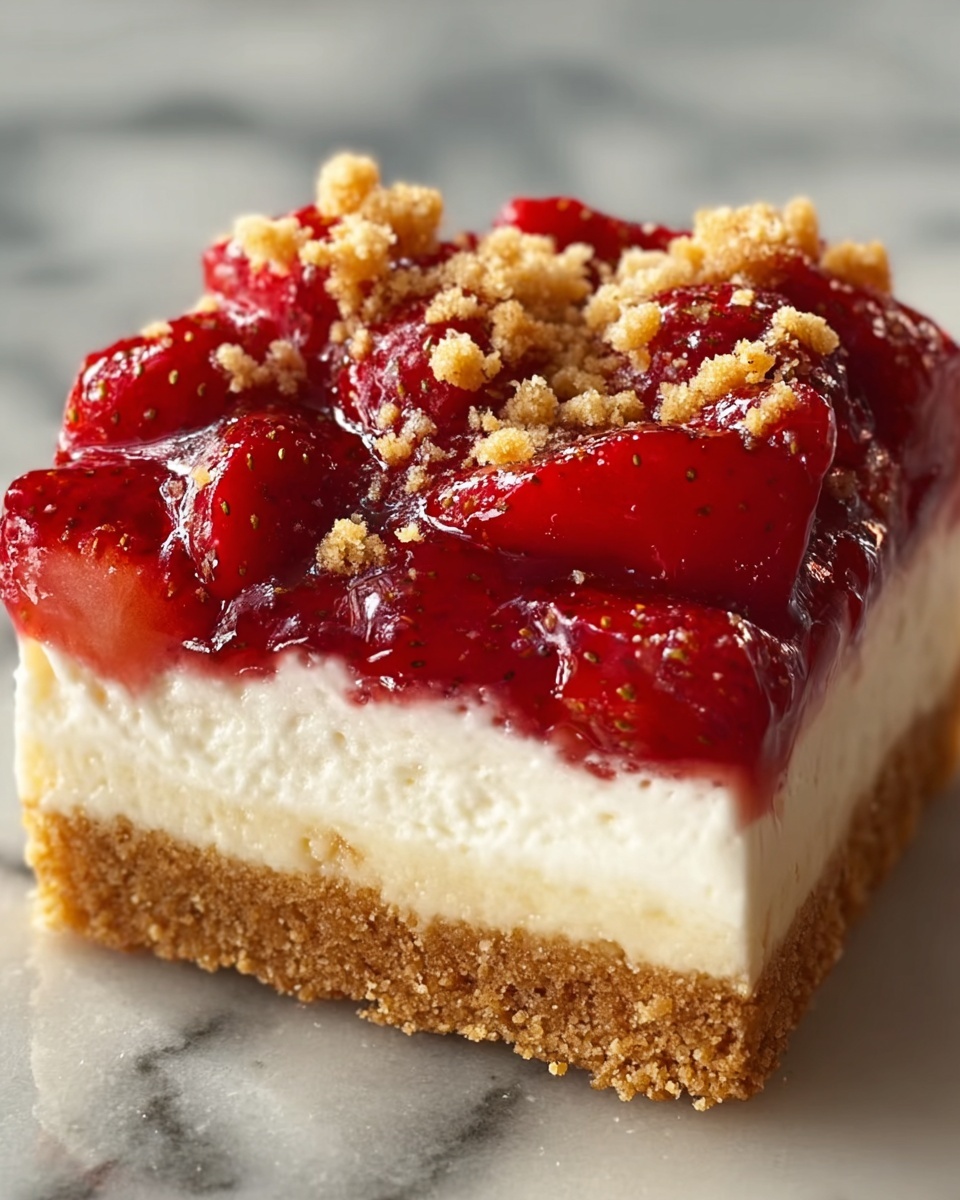 Berrylicious Strawberry Crunch Cheesecake Recipe - Recipe Image