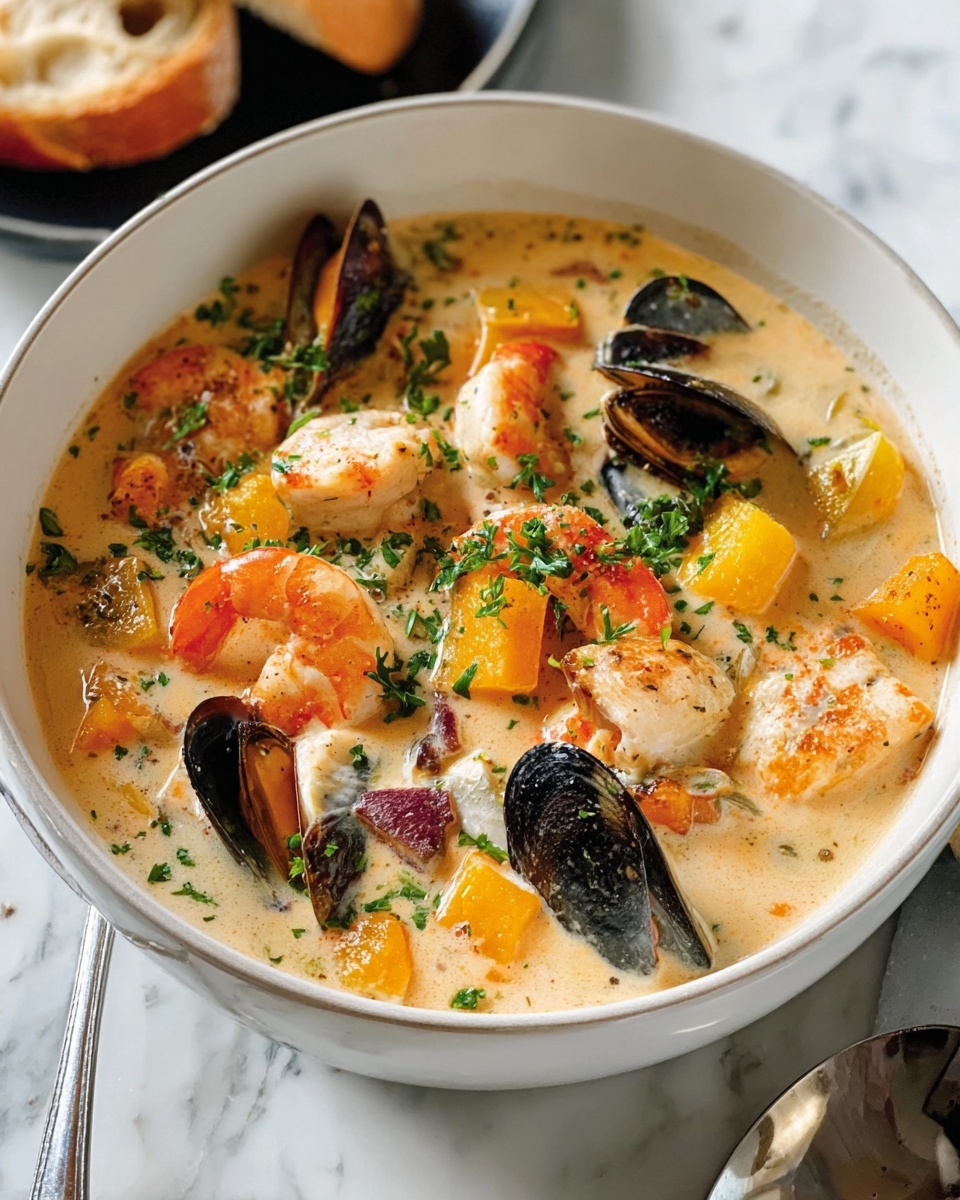 Creamy Seafood Chowder Recipe - Recipe Image