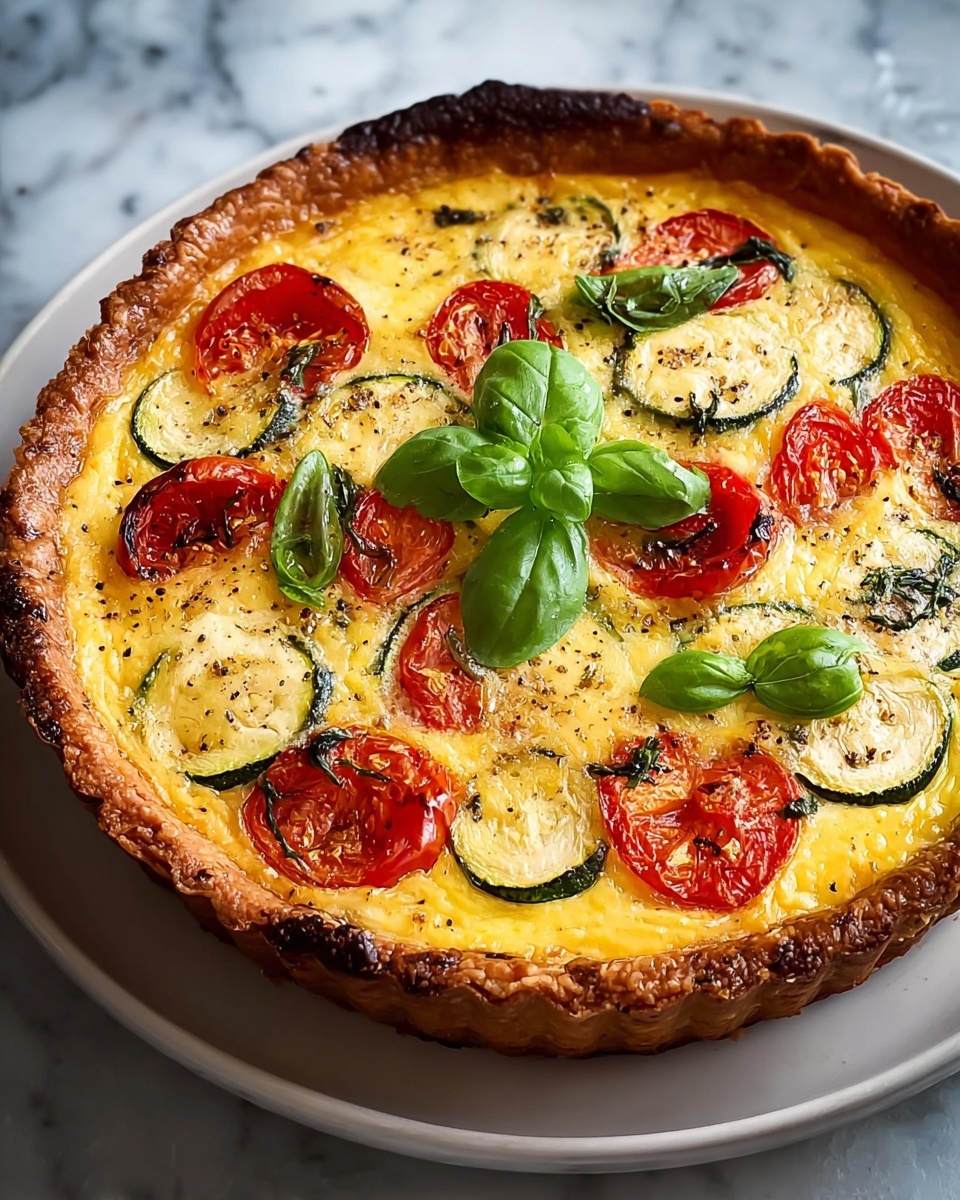 Roasted Ratatouille Quiche Recipe - Recipe Image