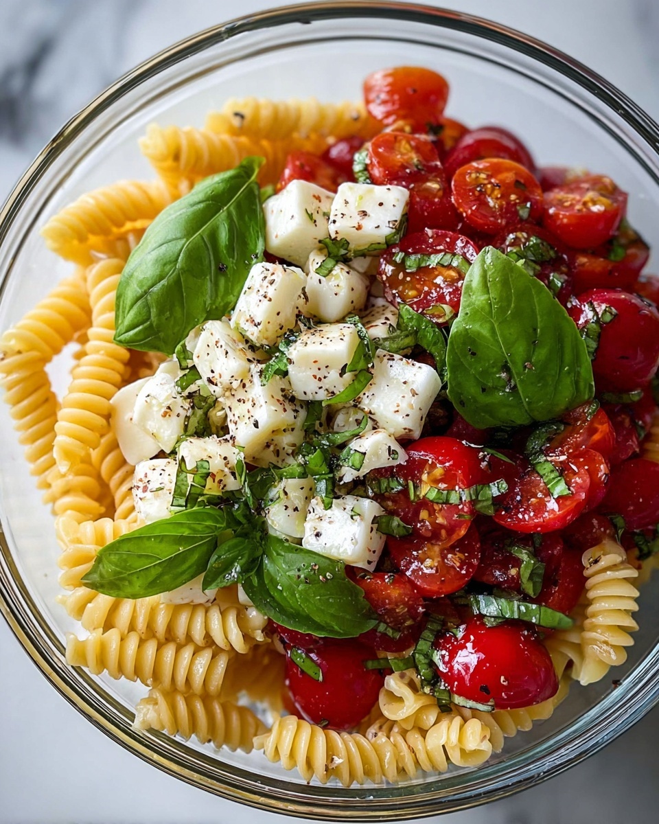 Caprese Pasta Salad: A Fresh and Flavorful Recipe for Summer Gatherings Recipe - Recipe Image