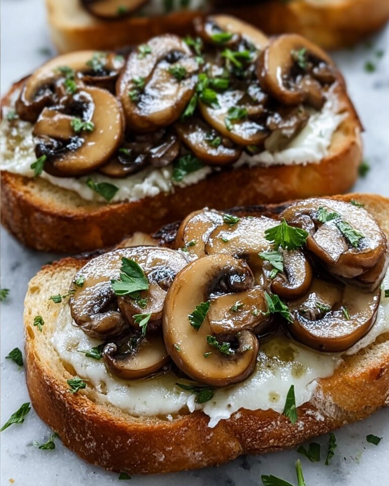 Garlic Mushroom Toast Recipe