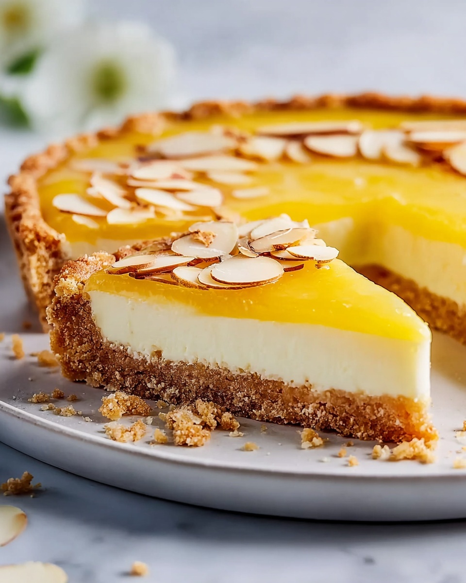 Fresh Lemon Mascarpone Tart with Almond Crust Recipe - Recipe Image