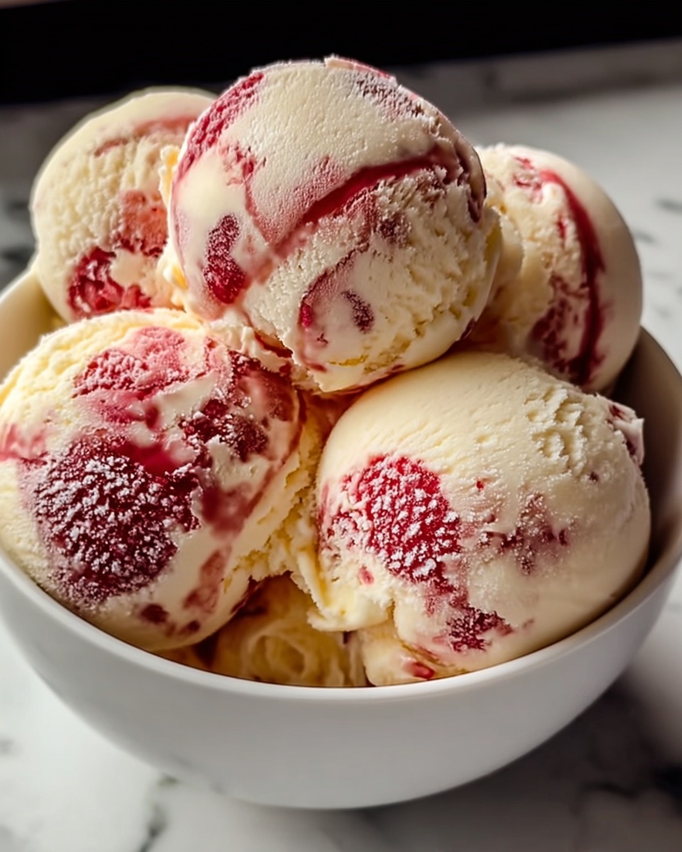 Strawberry Vanilla Bean Ice Cream Recipe - Recipe Image