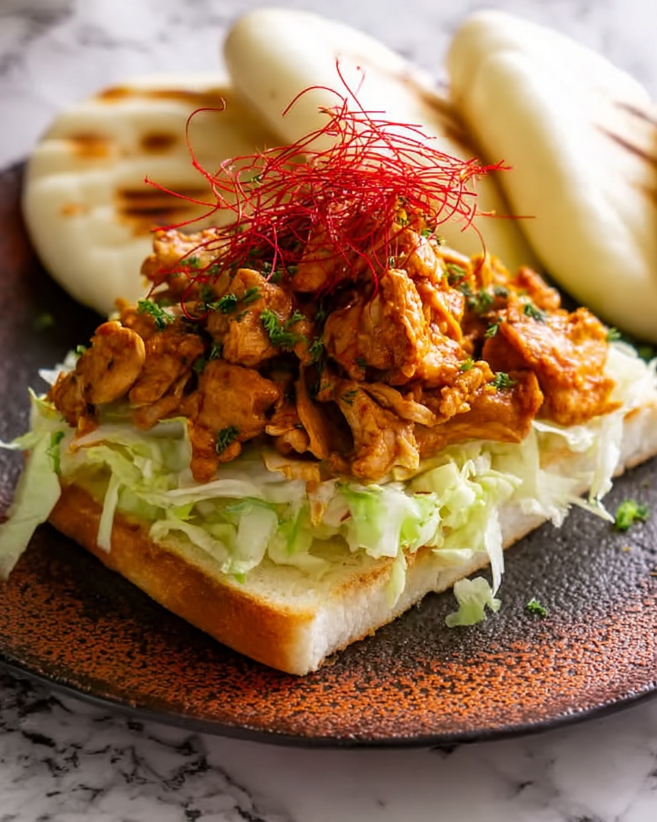 Pan Bread with Chicken Curry Recipe - Recipe Image