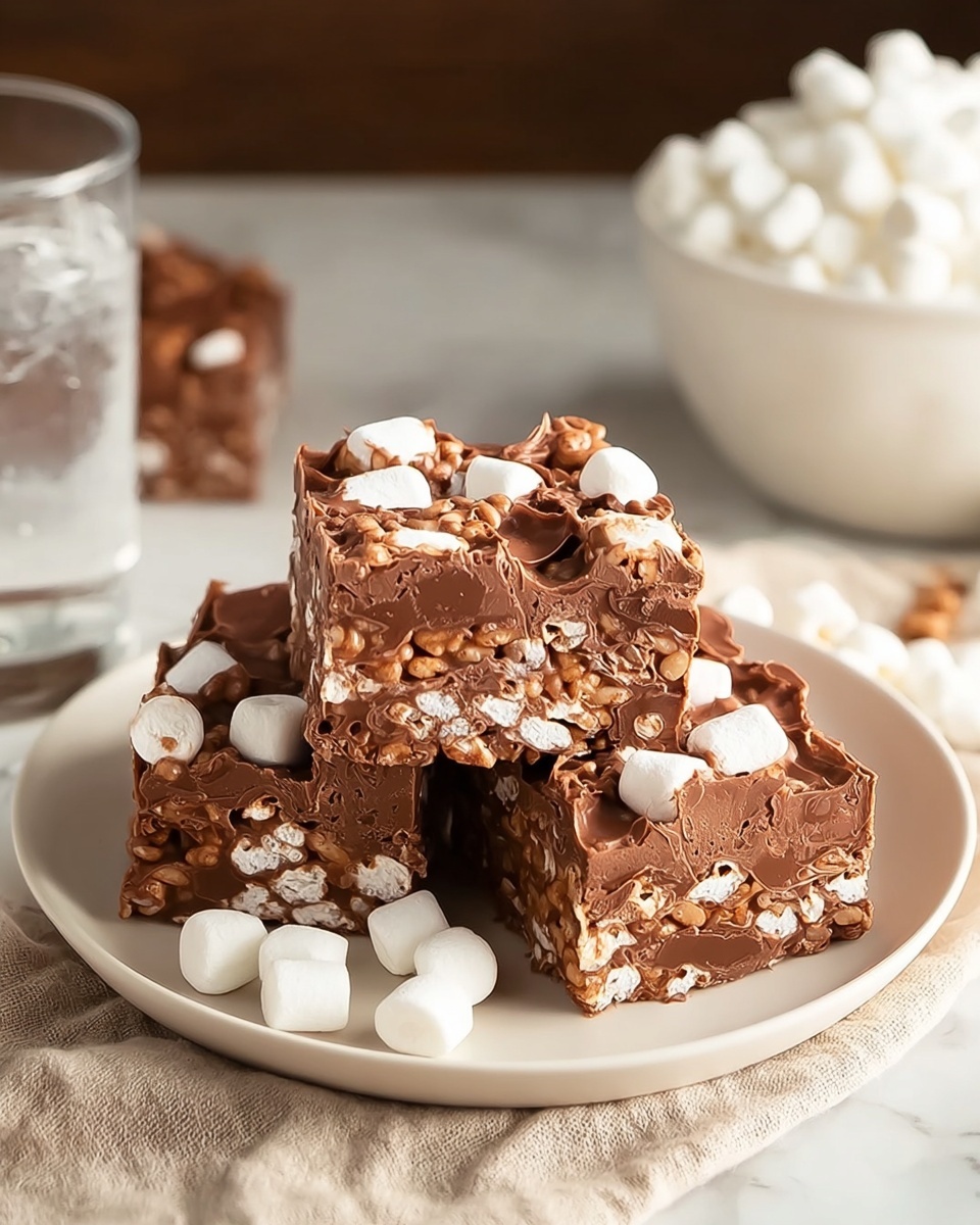No-Bake Rocky Road Squares Recipe - Recipe Image