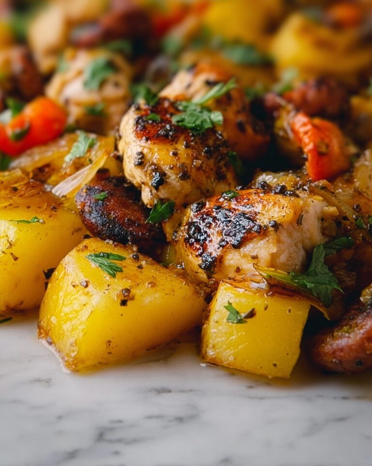 Roasted Chicken, Sausage, Peppers, and Potatoes Recipe
