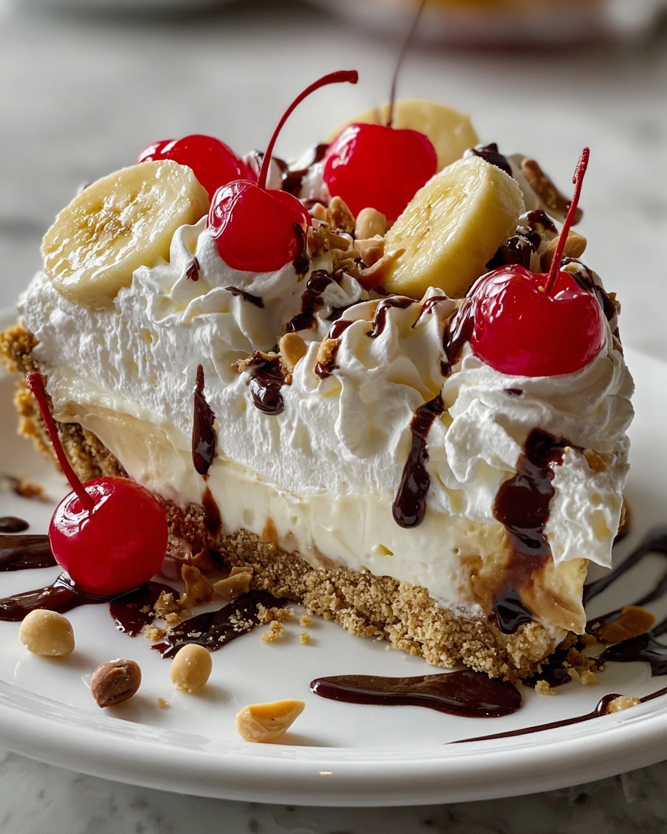 Heavenly No-Bake Banana Split Cheesecake Recipe - Recipe Image