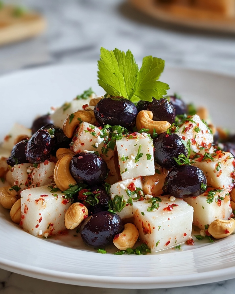 Spicy Blueberry Jicama Salad with Cashews Recipe - Recipe Image