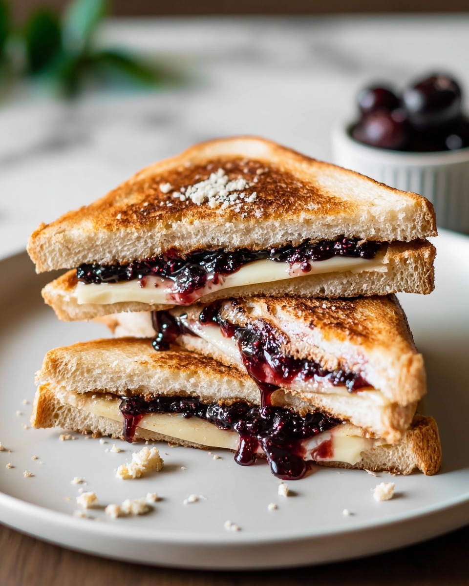 Balsamic Blackberry Bliss Grilled Cheese Recipe - Recipe Image