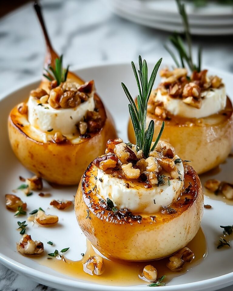 Elegant Blue Cheese Stuffed Pears Recipe