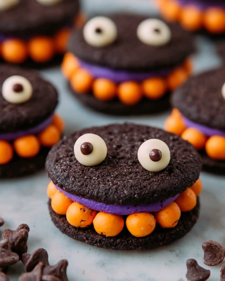 Chocolate Monster Halloween Cookies Recipe