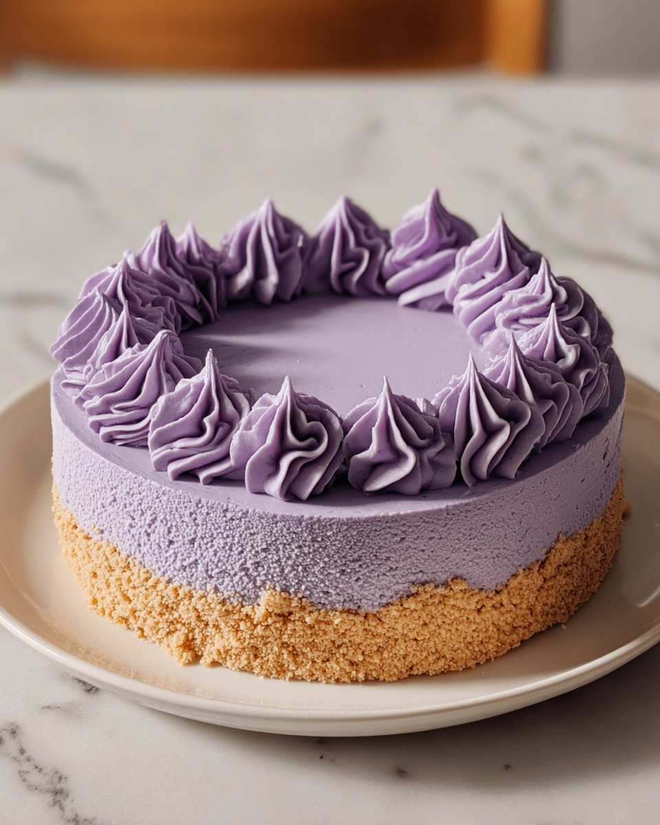 Ube Cheesecake Recipe - Recipe Image