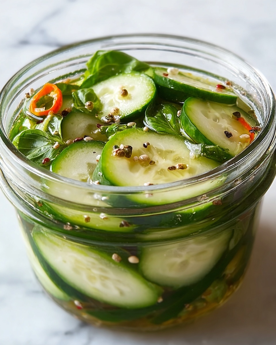 Fresh Pickled Cucumber Salad Recipe - Recipe Image