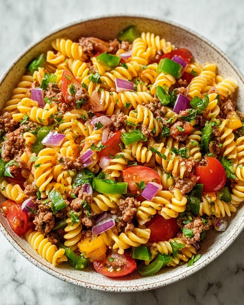 Taco Pasta Salad Recipe - Recipe Image