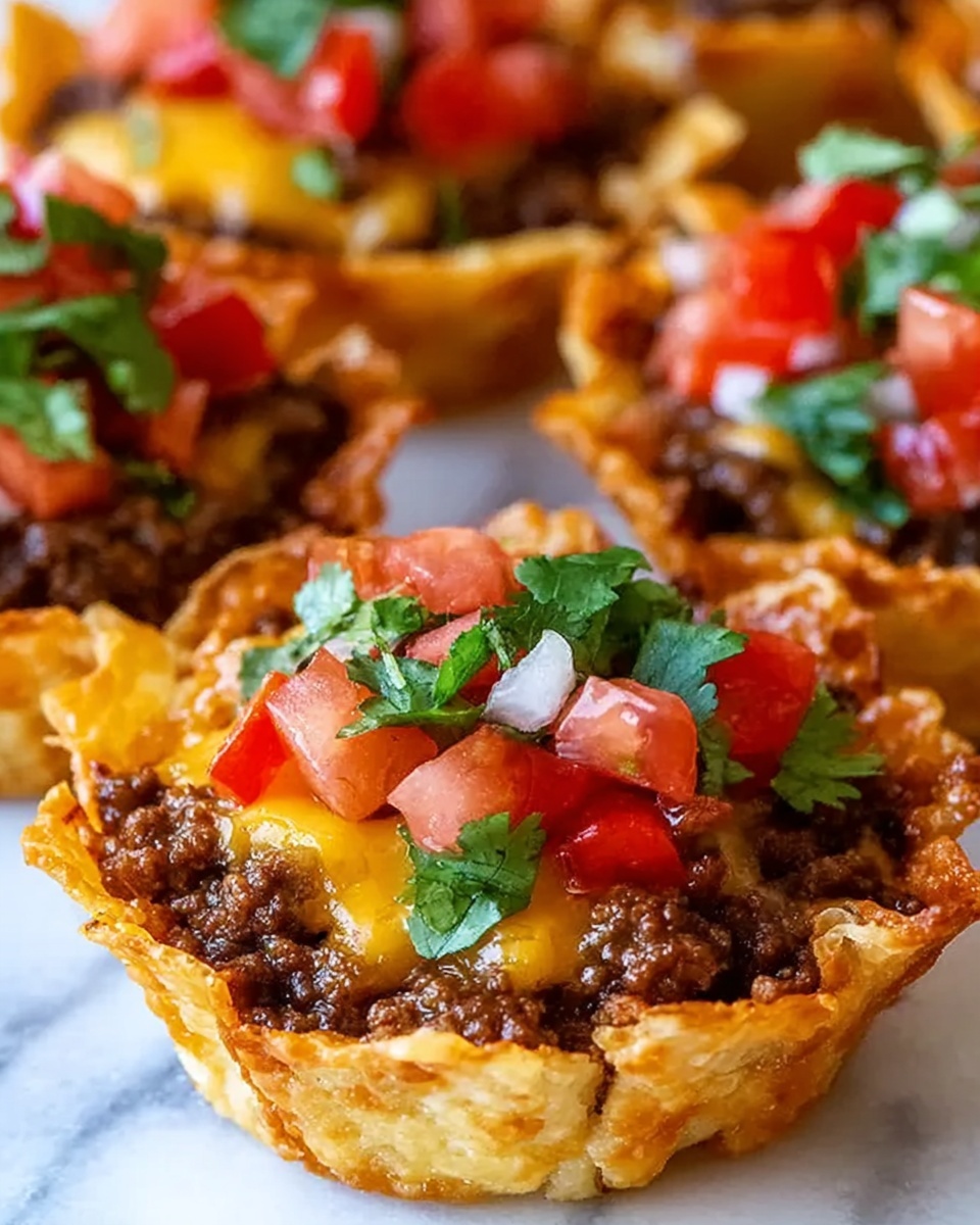 Crunchy Taco Cups Recipe - Recipe Image