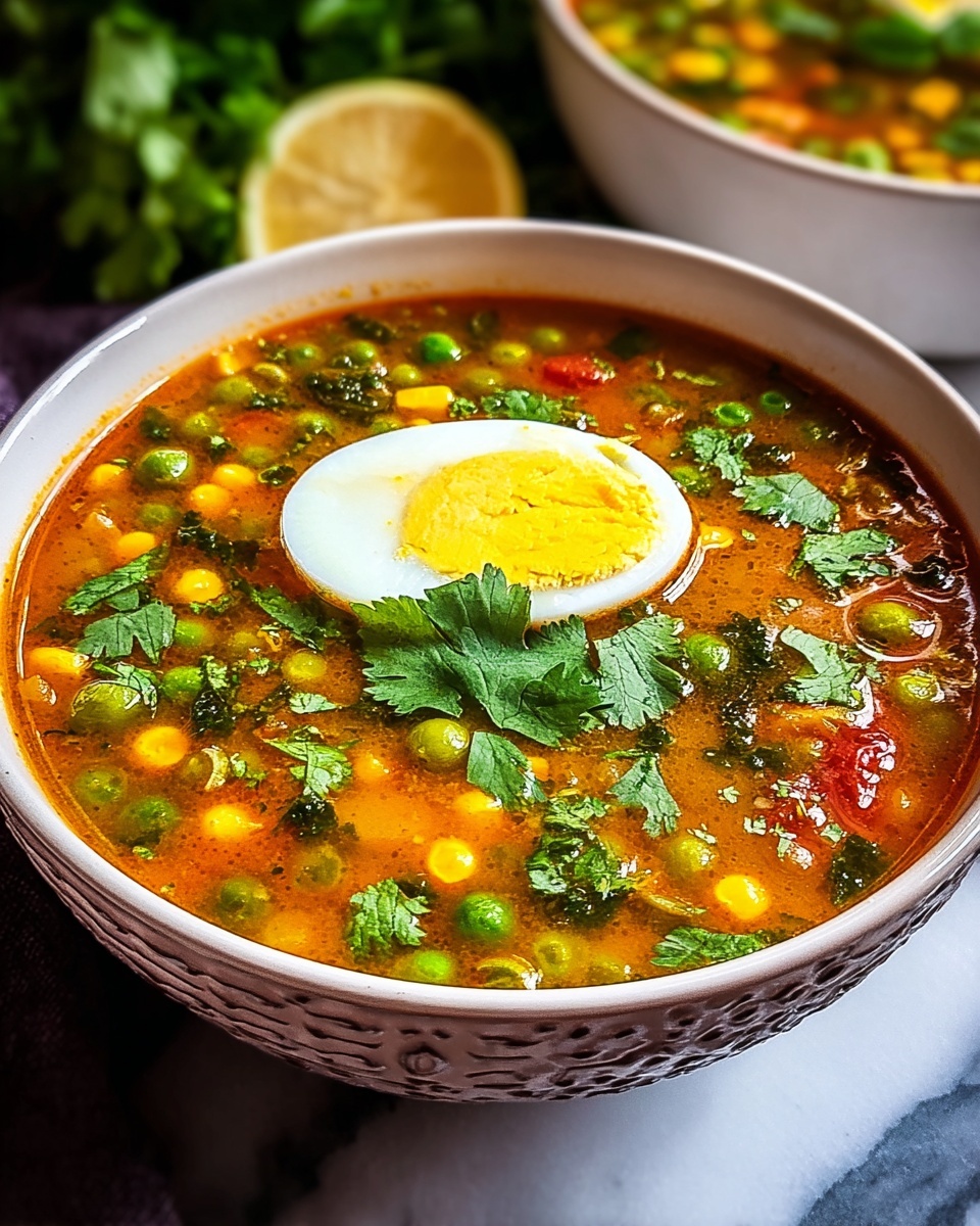 Moroccan Egg Drop Harira (Vegetable and Legume Soup) Recipe - Recipe Image