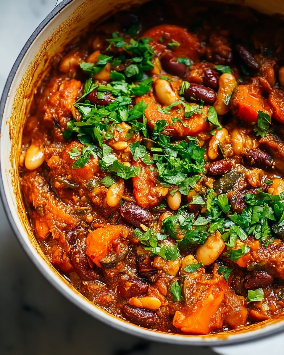 The Best Vegetarian Bean Chili Recipe - Recipe Image