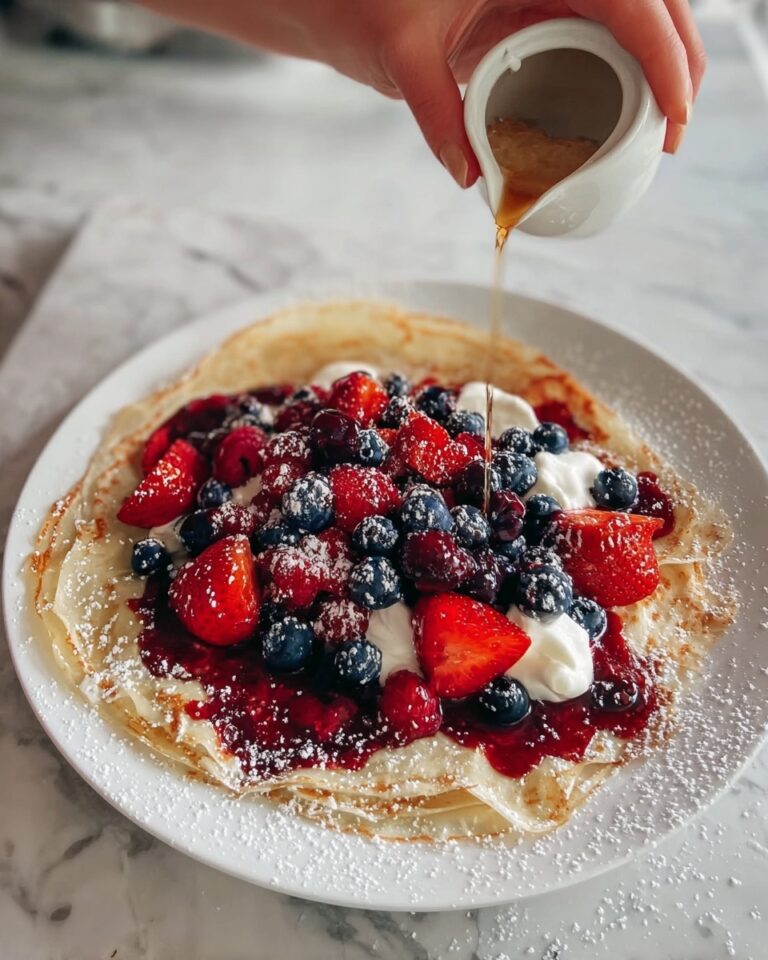 Berry-Topped Tapioca Crepes Recipe