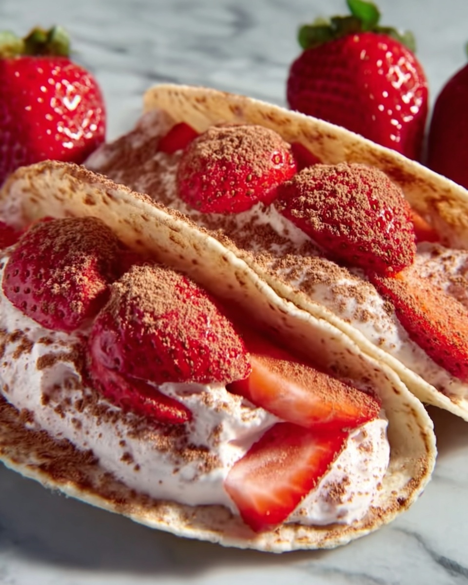 Strawberry Cheesecake Tacos Recipe - Recipe Image