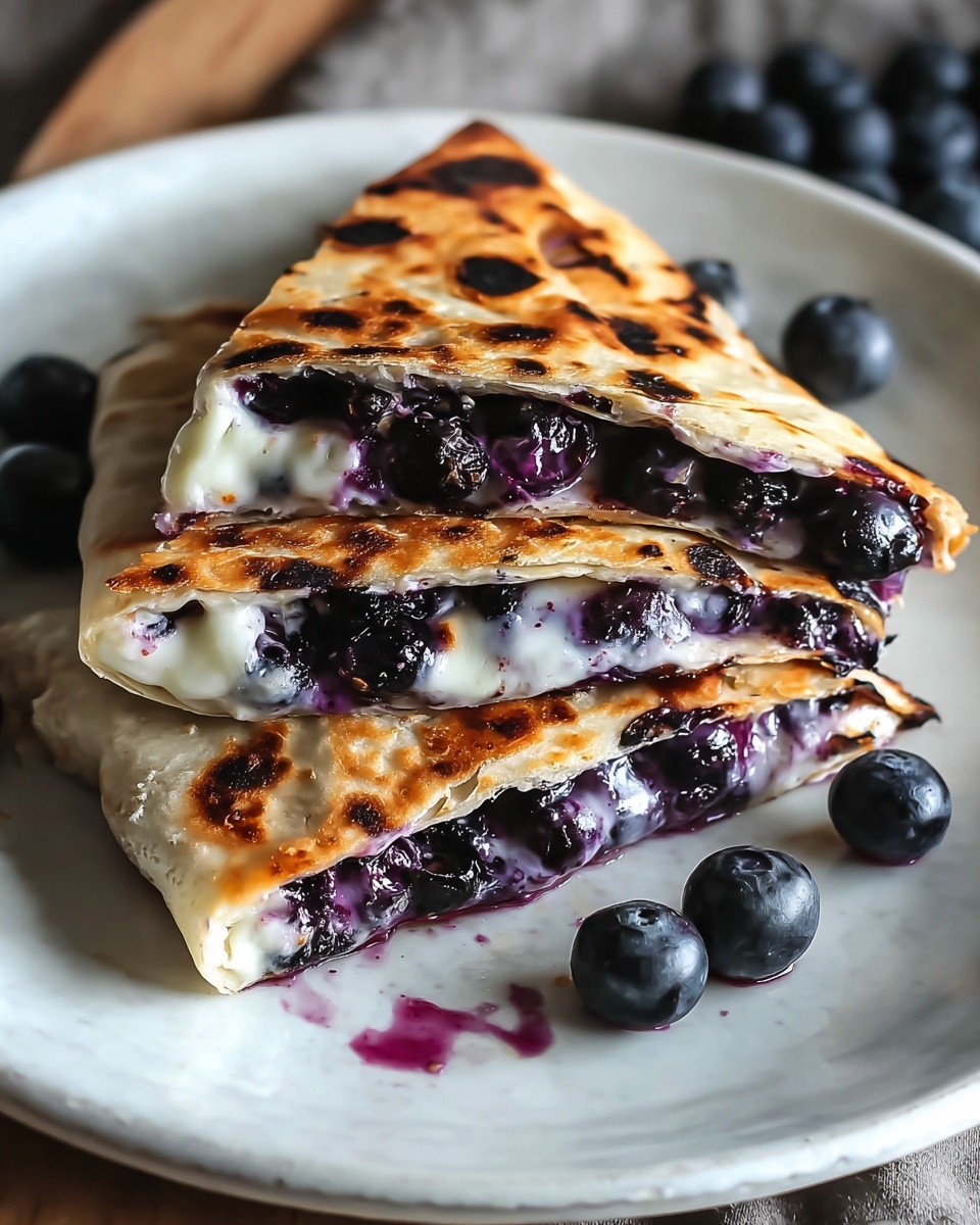 Blueberry Breakfast Quesadilla Delight Recipe - Recipe Image