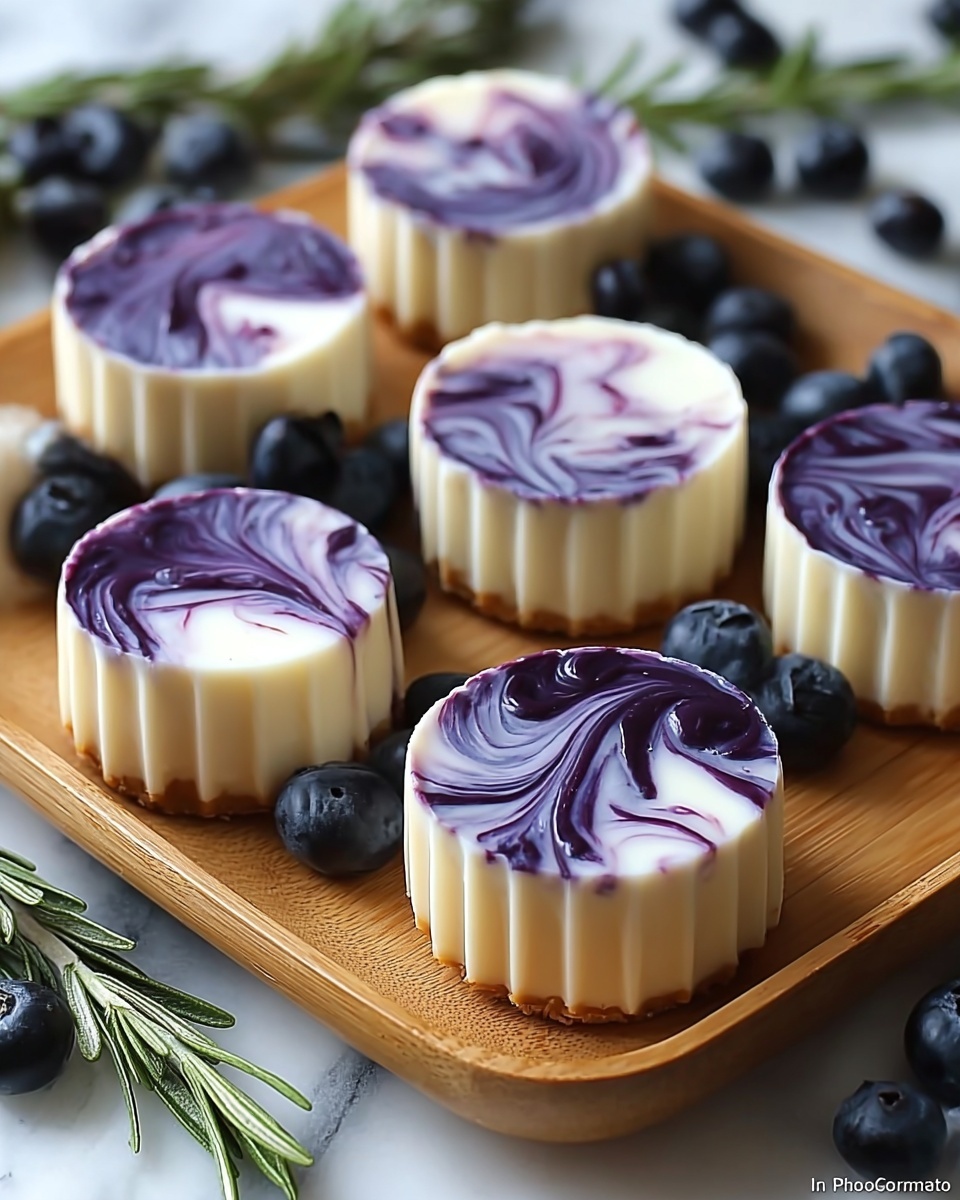 Blueberry Swirl Yogurt Bites Recipe - Recipe Image