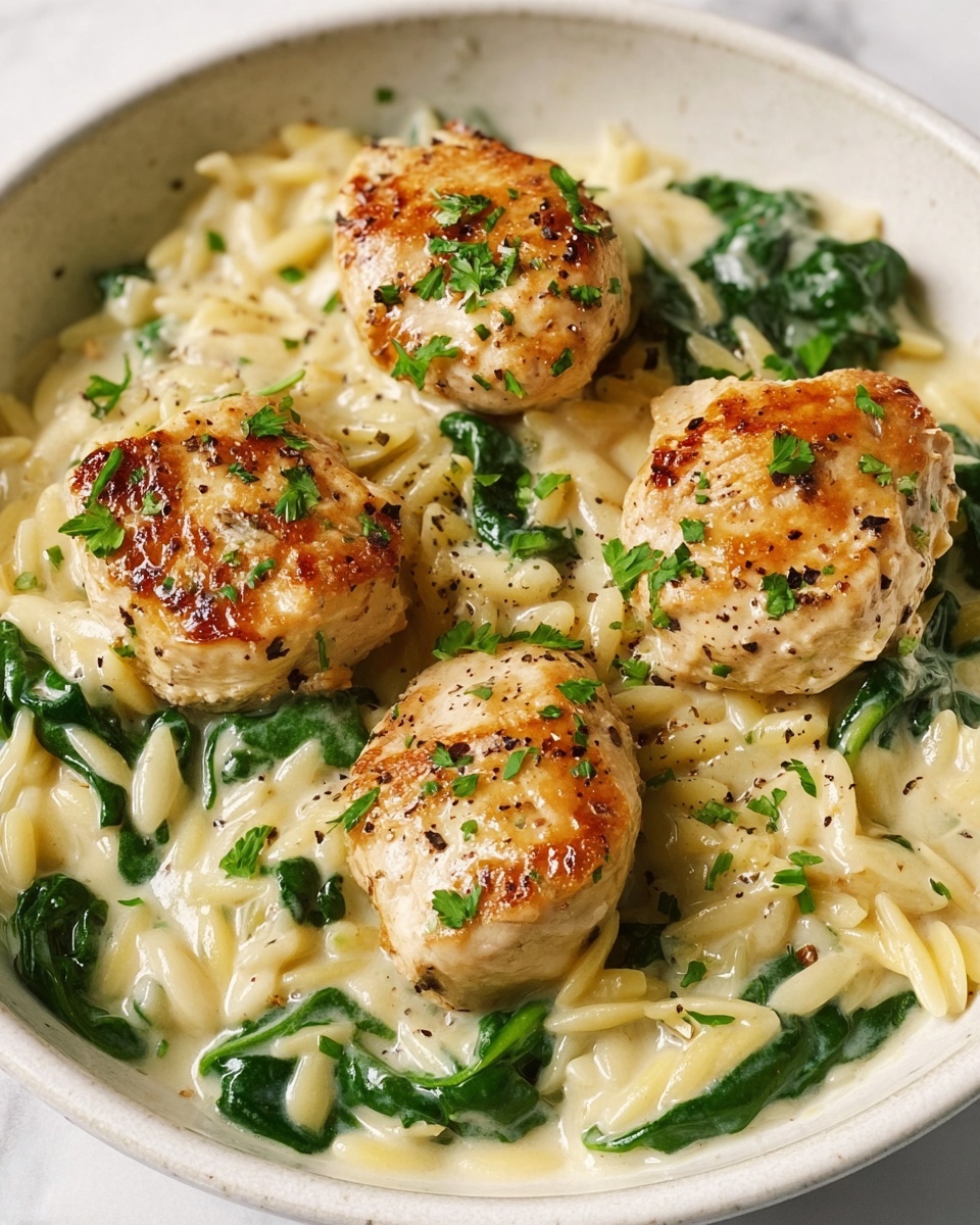 Boursin Orzo with Chicken Recipe - Recipe Image