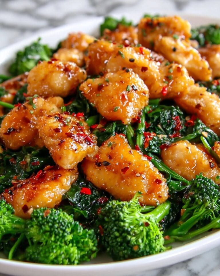 Garlic Chicken with Broccoli and Spinach Recipe