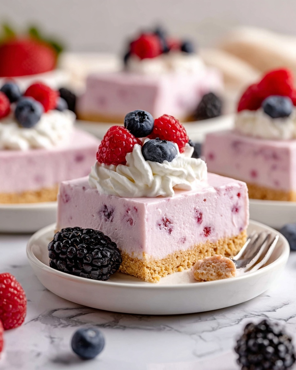 No-Bake Berry Cheesecake Recipe - Recipe Image
