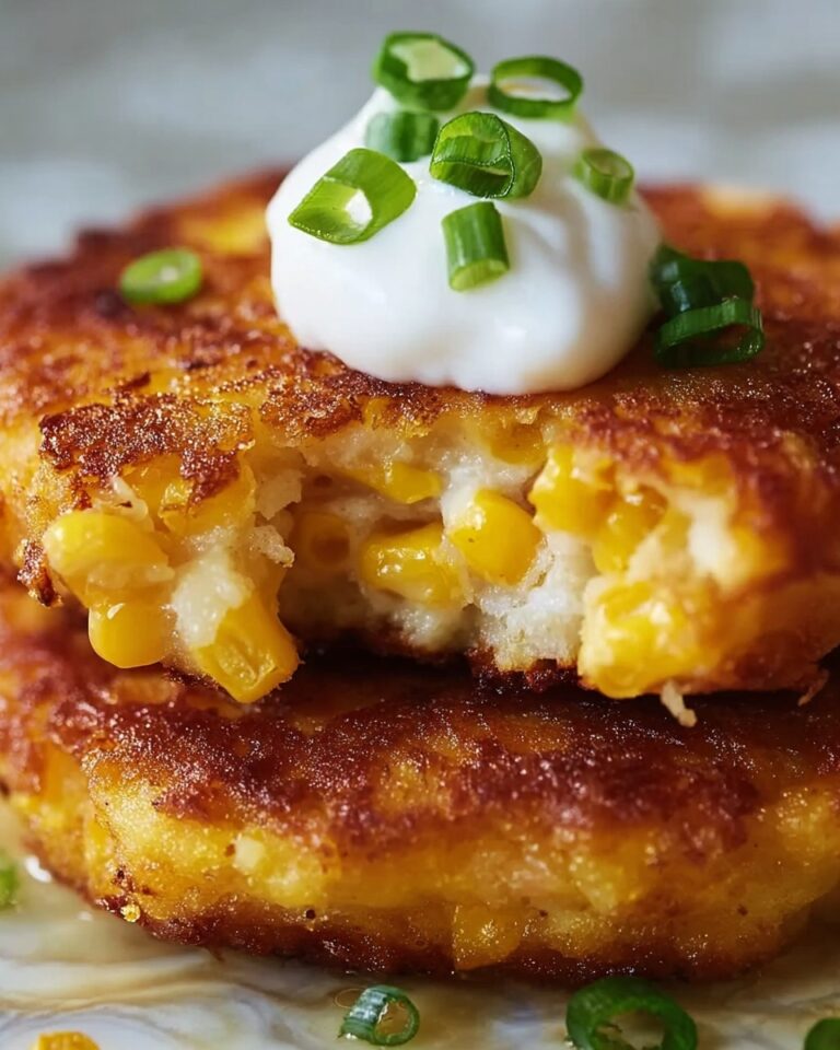 Crispy Corn Fritters with Green Onions and Parsley Recipe