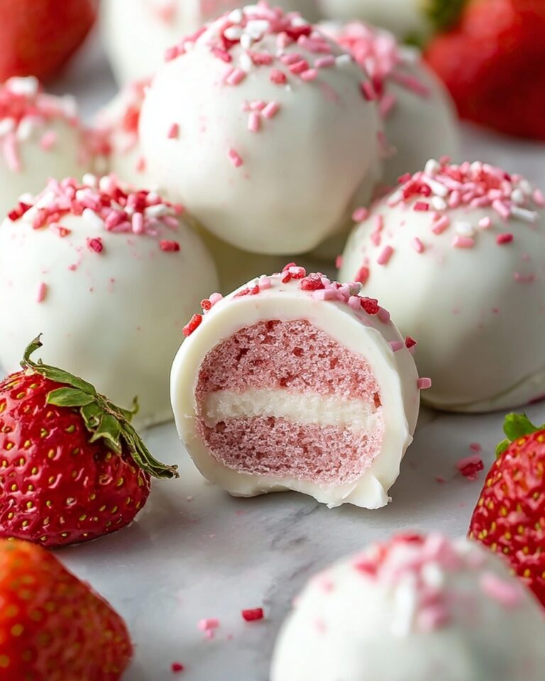 White Chocolate Strawberry Truffles Recipe