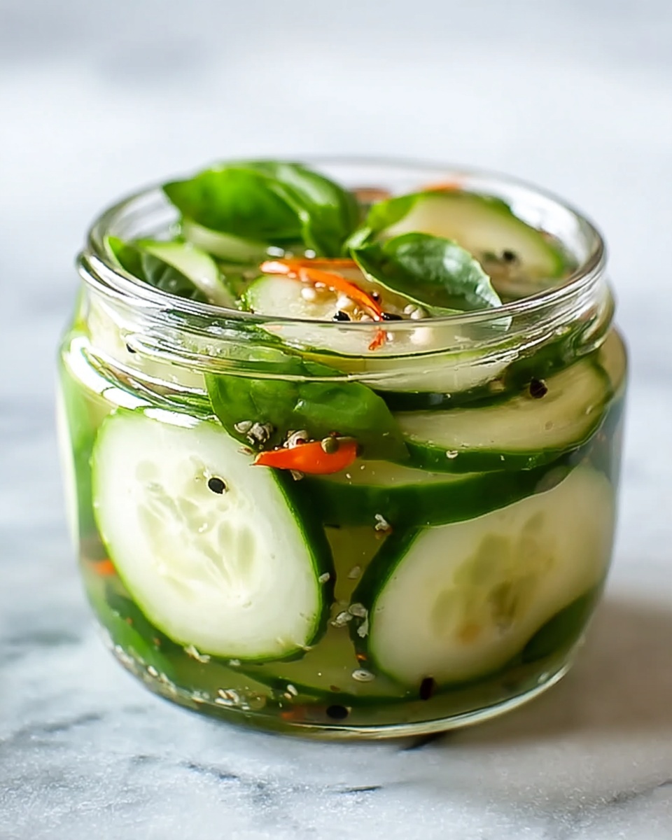 Fresh Pickled Cucumber Salad Recipe - Recipe Image