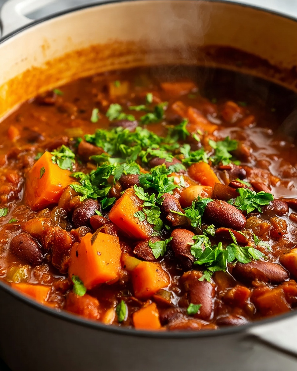 The Best Vegetarian Bean Chili Recipe - Recipe Image