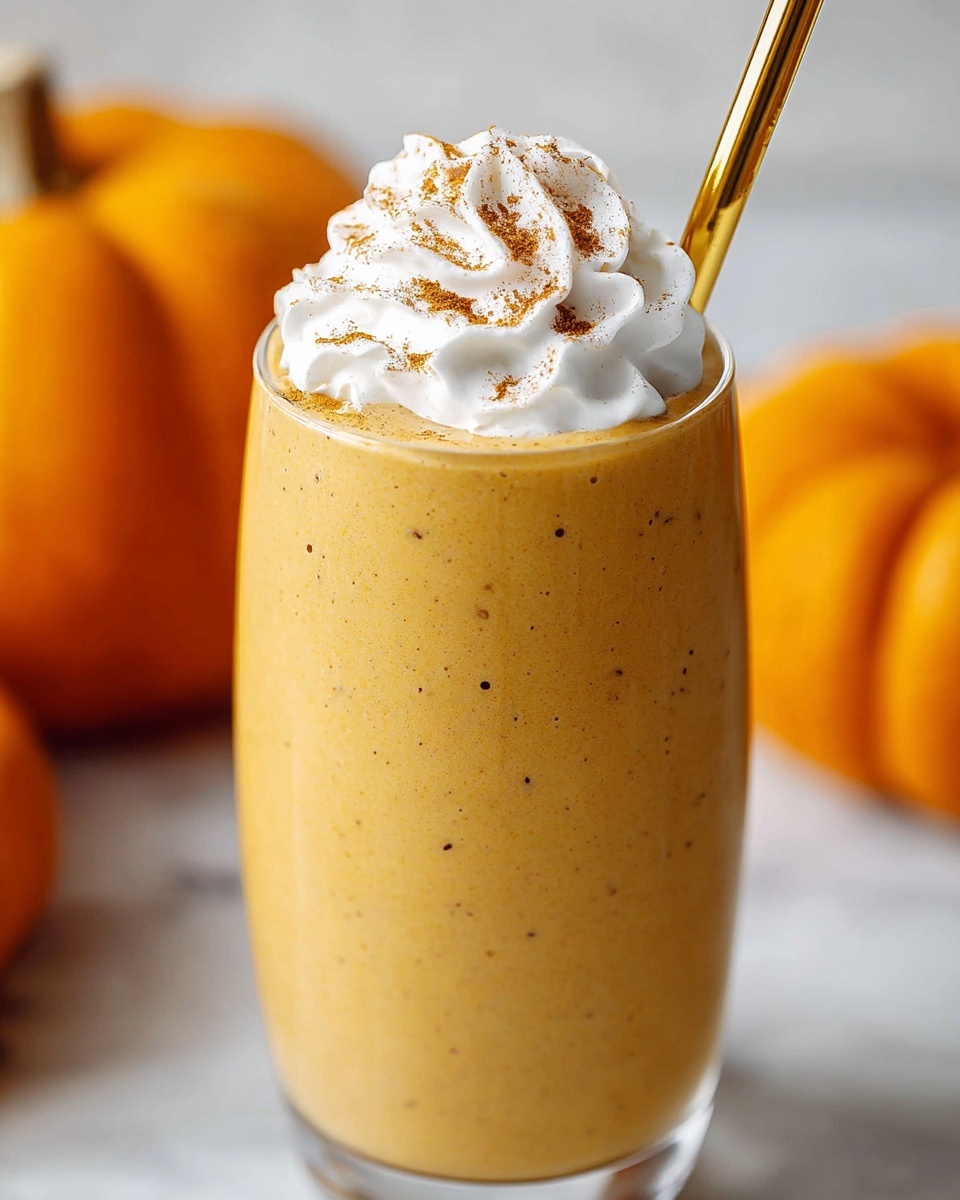 Creamy Pumpkin Smoothie with White Chocolate Hazelnut Spread Recipe - Recipe Image