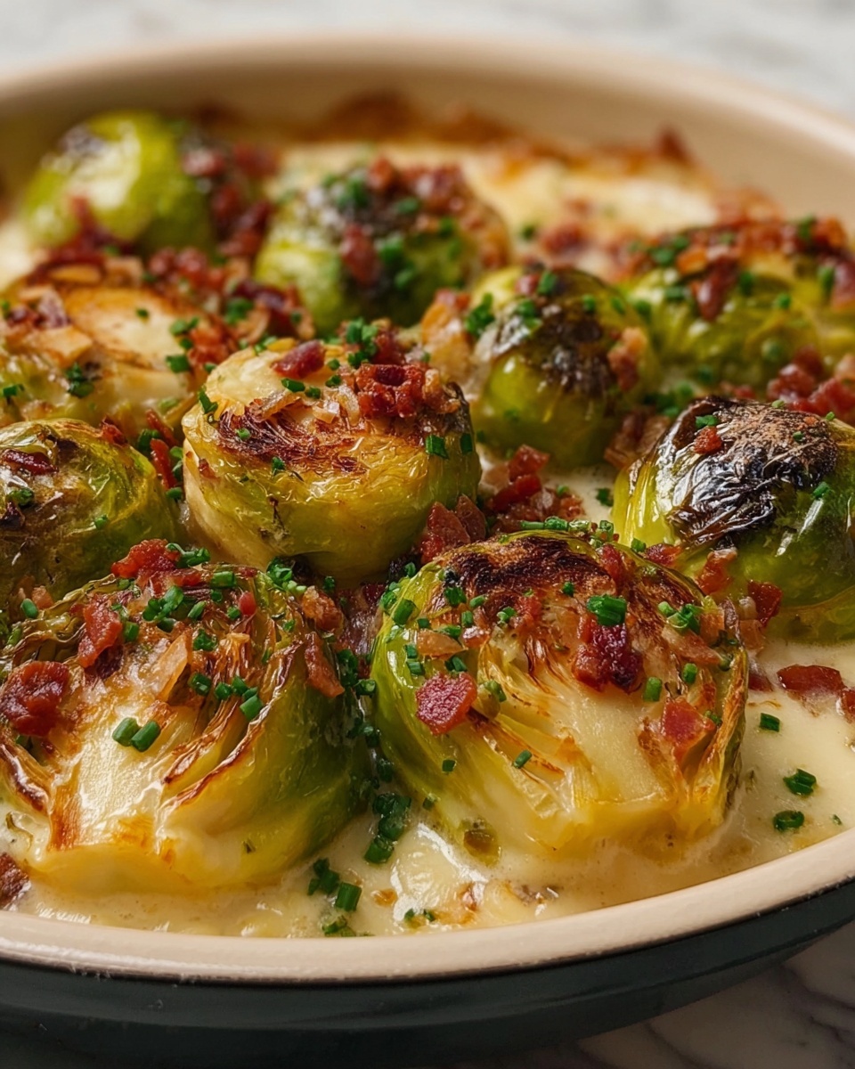 Creamy Baked Brussels Sprouts Recipe - Recipe Image