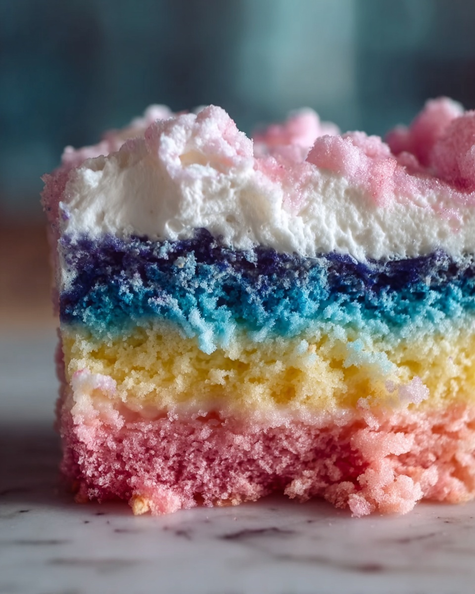 Cotton Candy Poke Cake Recipe - Recipe Image
