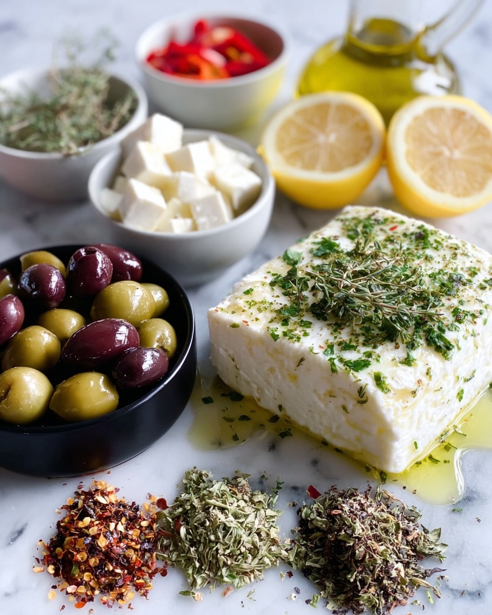 Olive Lovers’ Dream Dip – Creamy Feta & Green Olive Spread Recipe - Recipe Image