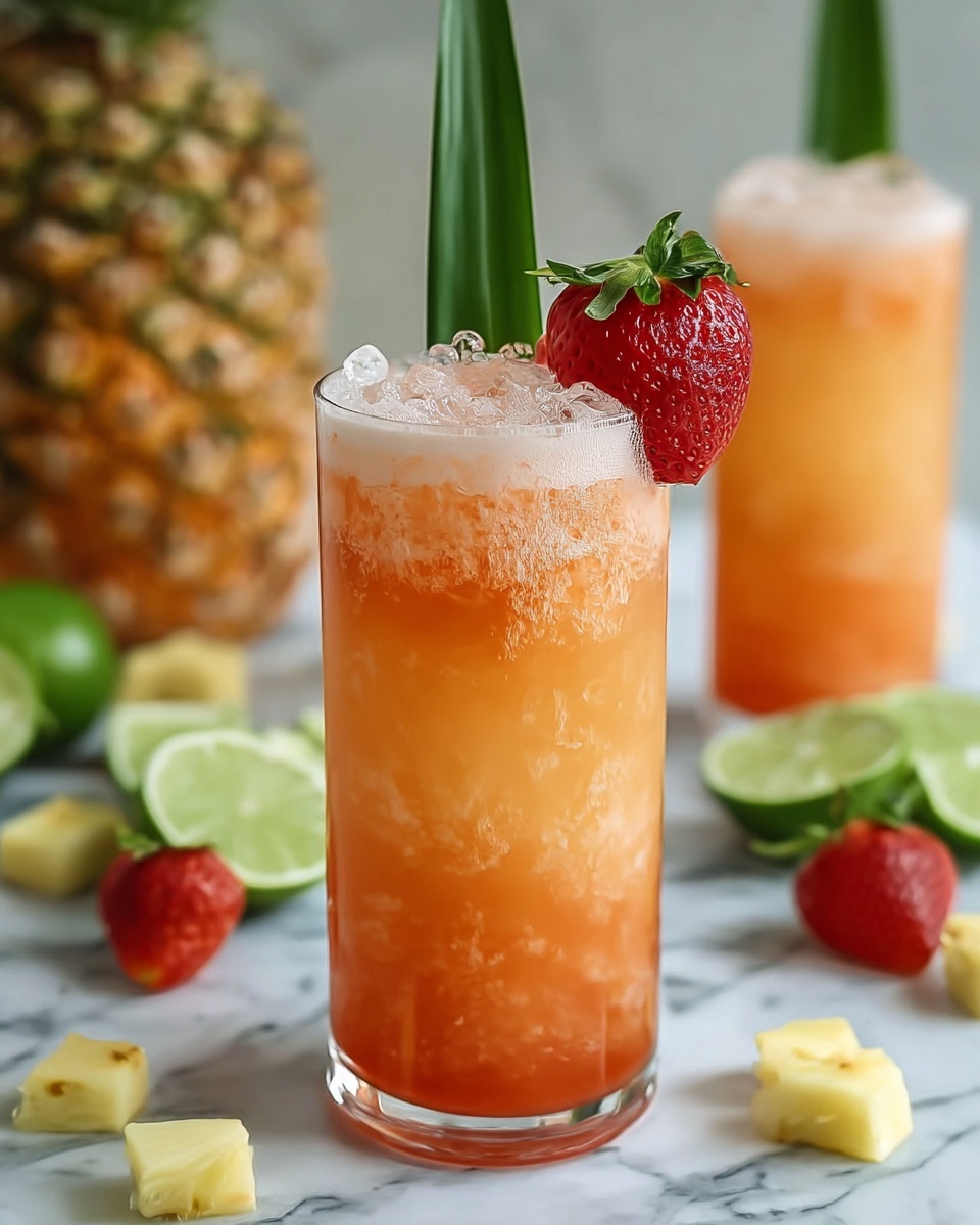 Pineapple Strawberry Agua Fresca Recipe - Recipe Image